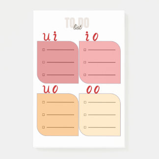 Post-it Planner:Master Your Day with the 4Quadrant ポストイット