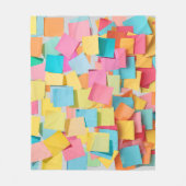 Post It, Post Me フリースブランケット (正面)