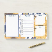 Post-it® To Do List Notes Original Fleur Tournesol ポストイット (デスク)
