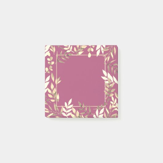 Post-it® Très beau motif de feuilles ポストイット (正面)