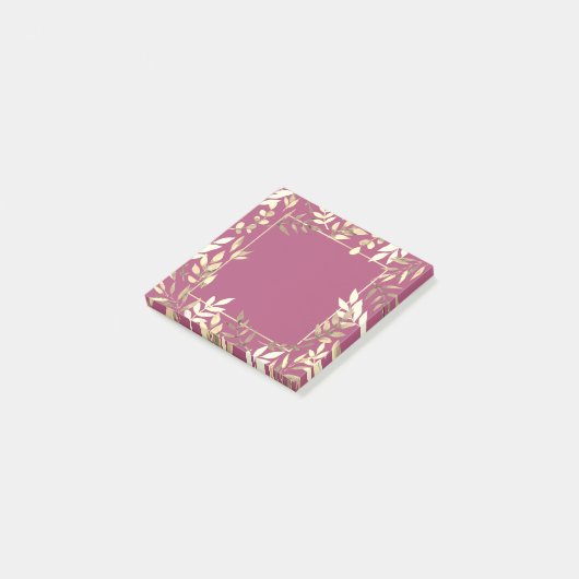 Post-it® Très beau motif de feuilles ポストイット (アングル)