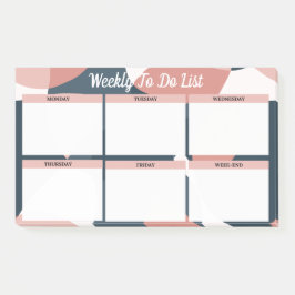 Post-it® Weekly To Do List Minimaliste Moderne  ポストイット