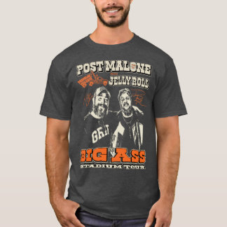 Post Malone Jelly Roll コンサートツアー アルバムカバー ポスト Tシャツ