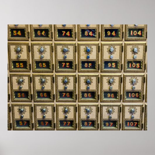 Post Officeコンビネーションロックボックスポスター ポスター (正面)