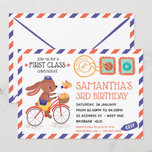 Post Office Birthday Partyへの招待 招待状