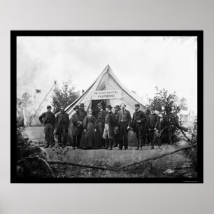 Post Office Headquarters in Falmouth, VA 1863 ポスター