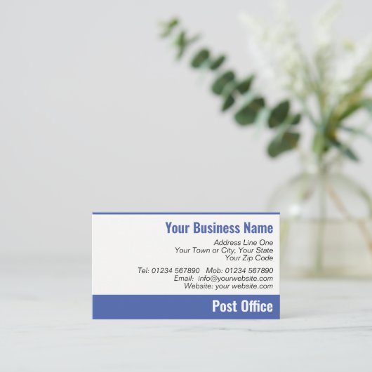 Post Office QRコード名刺 名刺 (スタンド正面)