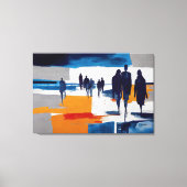 Post-Storm Wanderers – Abstract Figures キャンバスプリント (正面)