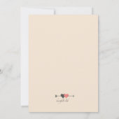 Post Wedding Brunch Invitation新しい氏及び夫人 招待状 (裏面)