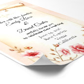 Post wedding party decor ポスター (角)