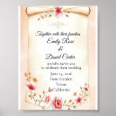 Post wedding party decor ポスター (正面)
