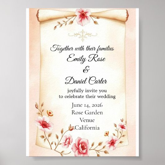 Post wedding party decor ポスター (正面)