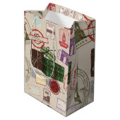 Postage christmas ミディアムペーパーバッグ (裏面アングル)