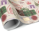 Postage christmas ラッピングペーパー (ロールコーナー)