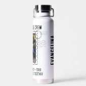 Postage Photo FAMILY CRUISE CREW Holiday Travel ウォーターボトル (背面)