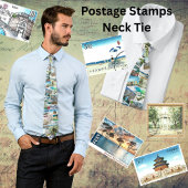 Postage Stamps - International Landscapes ネクタイ