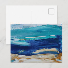 Postal Blue Monticelli Art ポストカード