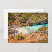postal Cala Llombards en la isla de Mallorca ポストカード (正面/裏面)