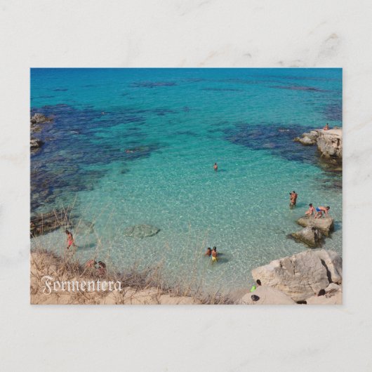 postal Caló des Mort en la isla de Formentera ポストカード (正面)