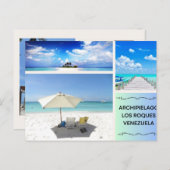 POSTAL DE ARCHIPIELAGO LOS ROQUES ポストカード (正面/裏面)