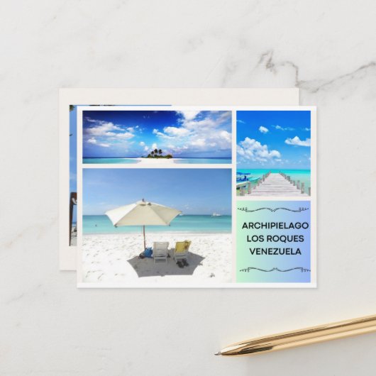 POSTAL DE ARCHIPIELAGO LOS ROQUES ポストカード (正面/裏面インサイチュ)