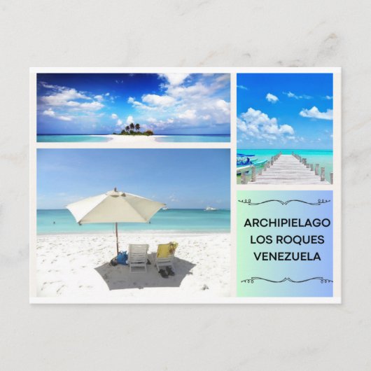 POSTAL DE ARCHIPIELAGO LOS ROQUES ポストカード (正面)