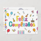 Postal de cumpleaños ポストカード (正面/裏面)