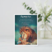 Postal de Felicitaciones con Diseño de León ポストカード (スタンド正面)