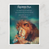 Postal de Felicitaciones con Diseño de León ポストカード (正面)