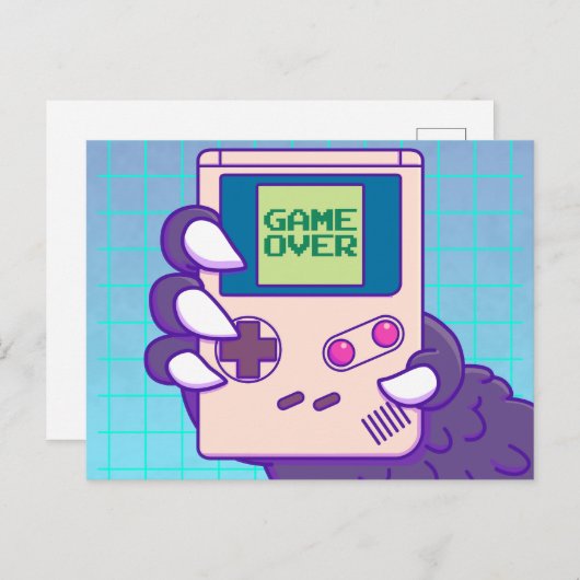 Postal de Game over Godzilla ポストカード (正面/裏面)