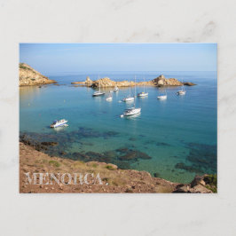 postal de la costa de la isla de Menorca ポストカード