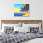 Postal de los 80s キャンバスプリント (インサイチュ (寝室))