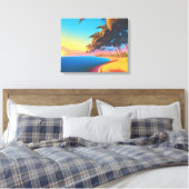 Postal de los 80s キャンバスプリント (インサイチュ (寝室))