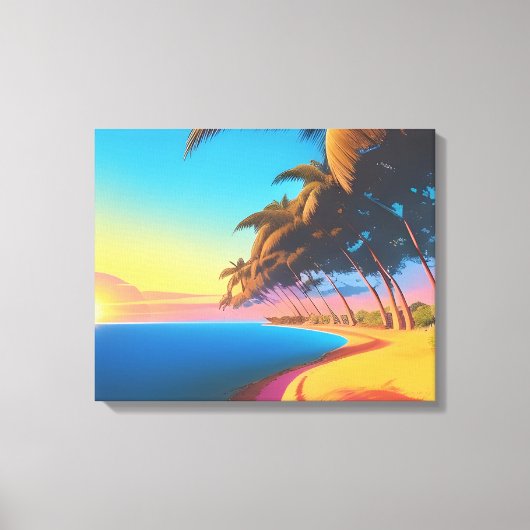 Postal de los 80s キャンバスプリント (正面)