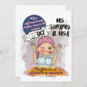 POSTAL DIA INTERNACIONAL CONTRA EL CANCER DE MAMA 招待状 (正面/裏面)
