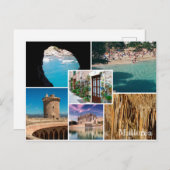 postal fotomontaje isla de Mallorca - Majorca ポストカード (正面/裏面)