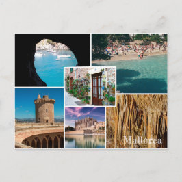 postal fotomontaje isla de Mallorca - Majorca ポストカード