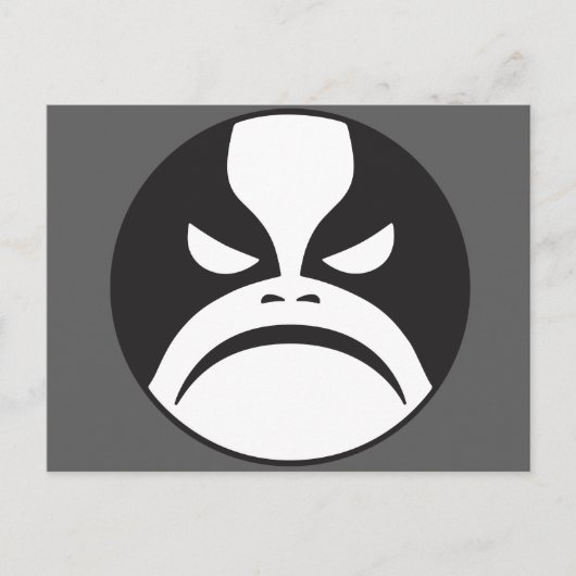 Postal Icono Metalizado negro ポストカード (正面)