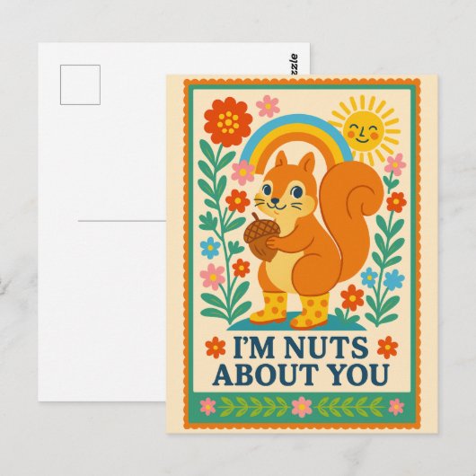 Postal I'm nuts about you Ardilla ポストカード (正面/裏面)