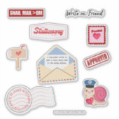 Postal Love Pen Pal Vinyl Stickers シール (正面)