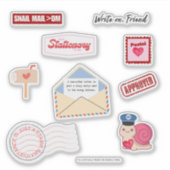Postal Love Pen Pal Vinyl Stickers シール (正面)