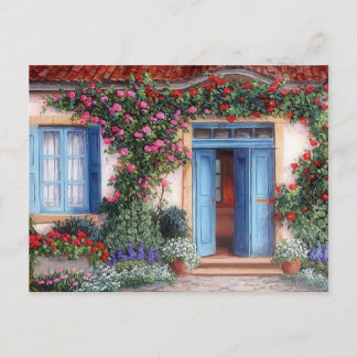 Postal macetas, flores y colores ポストカード