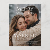 Postal Merry and Soon to be Married Boda Navidad  ポストカード (正面)