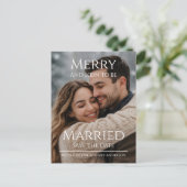 Postal Merry and Soon to be Married Boda Navidad  ポストカード (スタンド正面)