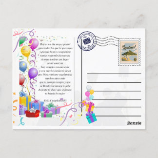 postal para saludo de cumpleaños ポストカード