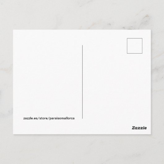 postal Plaza de España de Palma de Mallorca ポストカード (裏面)