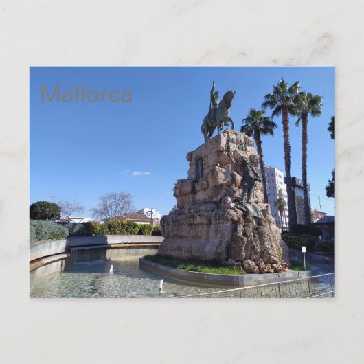 postal Plaza de España de Palma de Mallorca ポストカード (正面)