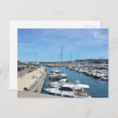 postal puerto de Ibiza en las Islas Baleares ポストカード (正面/裏面)
