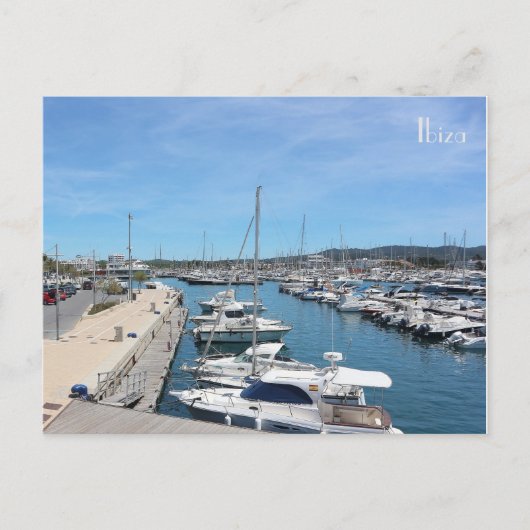 postal puerto de Ibiza en las Islas Baleares ポストカード (正面)