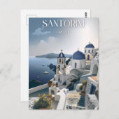 Postal Santorini, Santorini Postcard ポストカード (正面/裏面)
